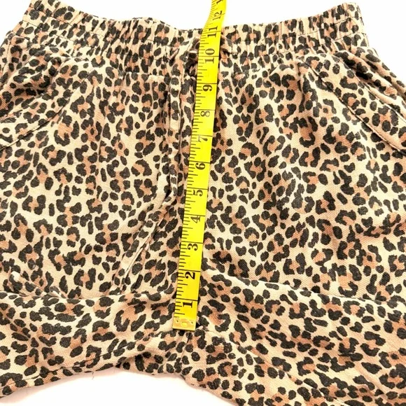 SIENNA SKY Leopard Print Wide Leg  Palazzo Pants Size Medium Casual Elastic - Picture 12 of 13